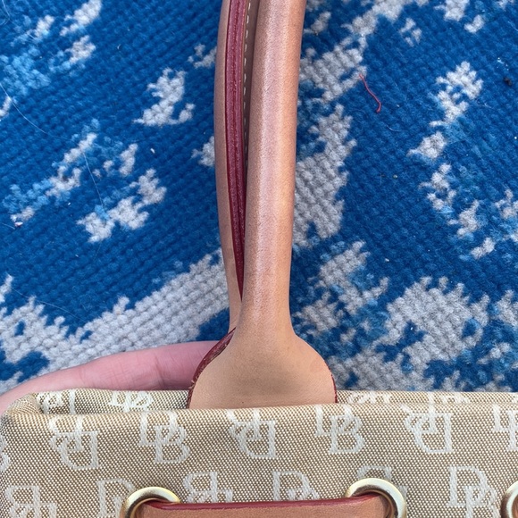Like new Dooney and Burke, tan handbag. Carried less than 5 times !! - Picture 7 of 8